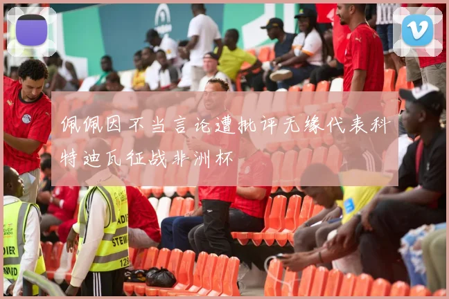 佩佩因不当言论遭批评无缘代表科特迪瓦征战非洲杯
